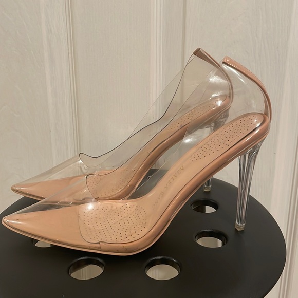 Azalea Wang Shoes - Clear Heels Size 11